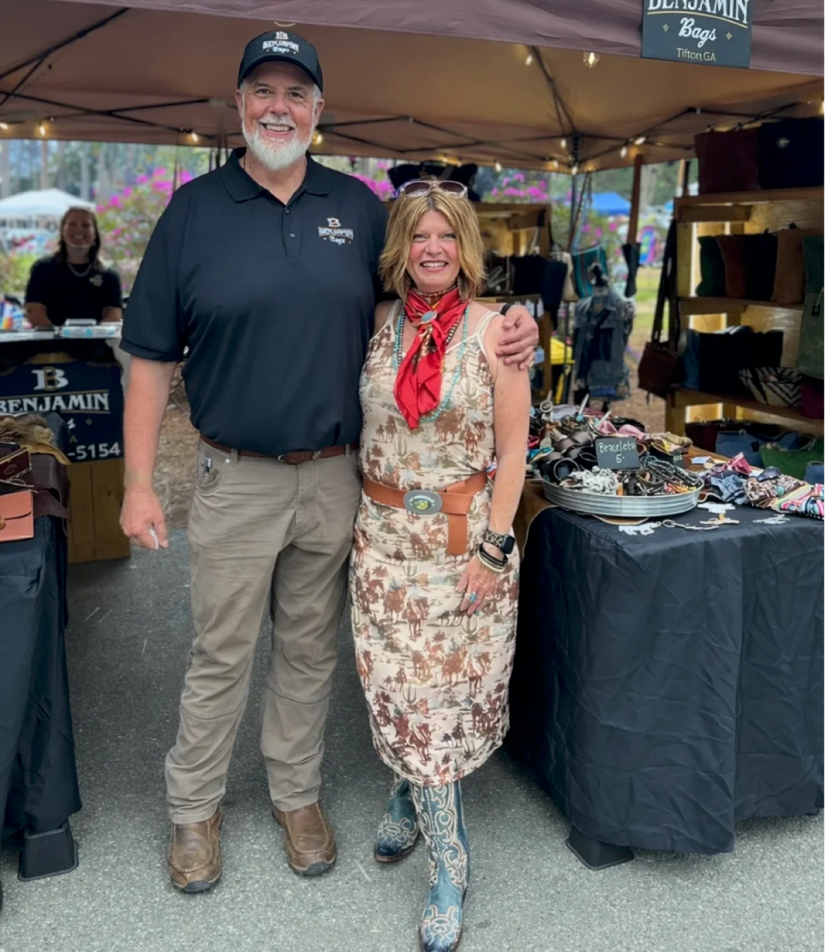 Ben and Heather Lindsey of Benjamin Bags
